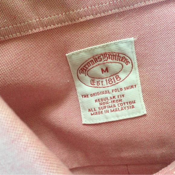 Brooks Brothers No Iron Button Down Dress Shirt Size Medium - Picture 2 of 7